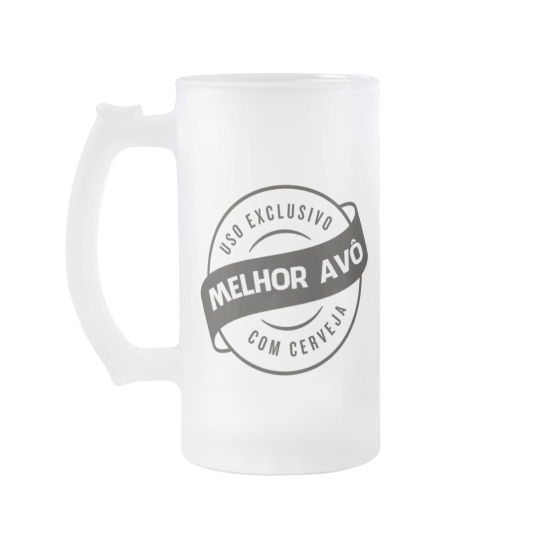 Copo De Cerveja Personalizado Presente Melhor Avô - Família (Avó/Avô)