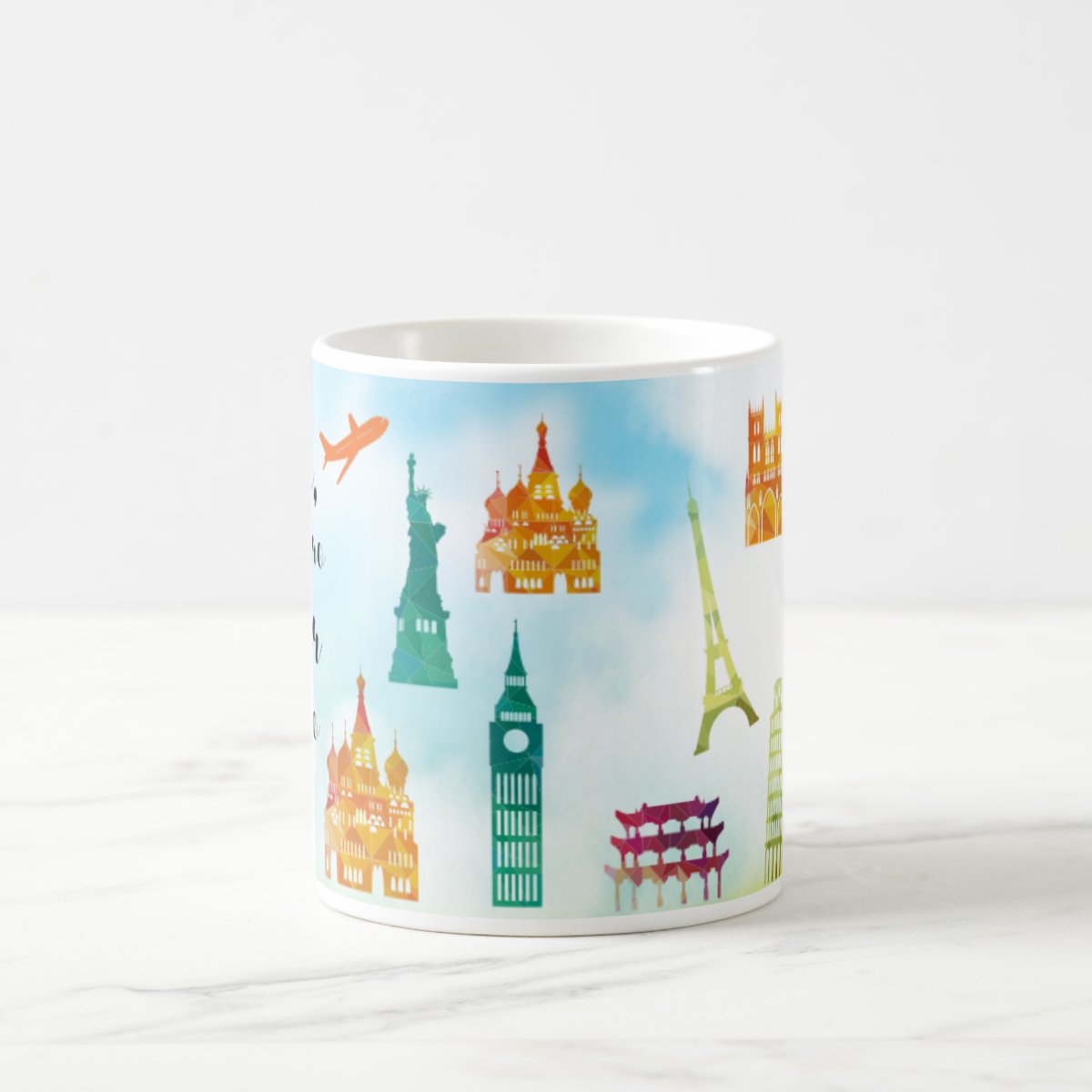 Caneca Personalizada Turismo Frase Quero Viajar de Novo