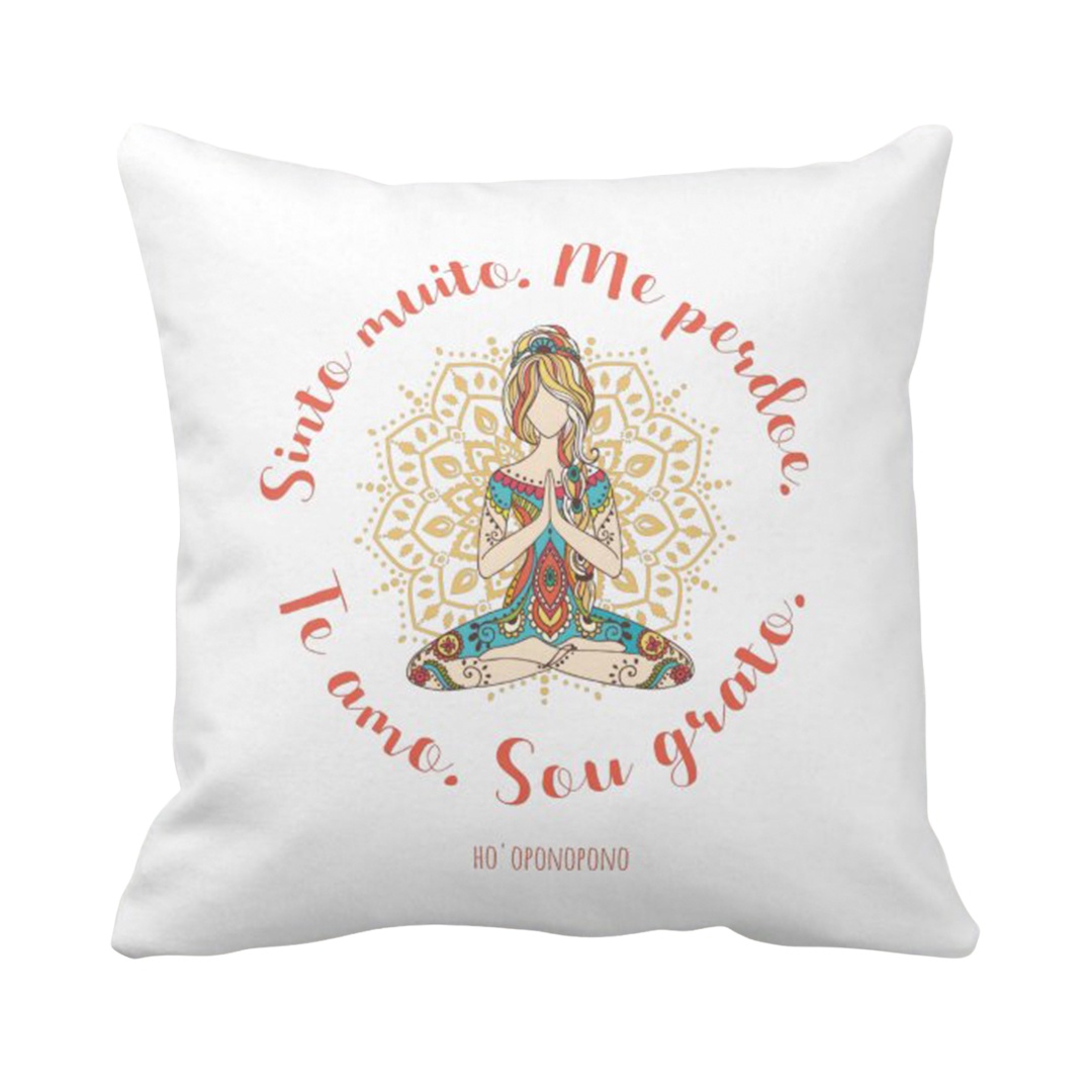Almofada Decorativa Zen Namaste Hooponopono - Outros (Hooponopono)