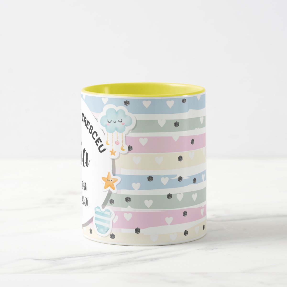 Caneca Personalizada Anúncio De Gravidez Gestação Tia Titia