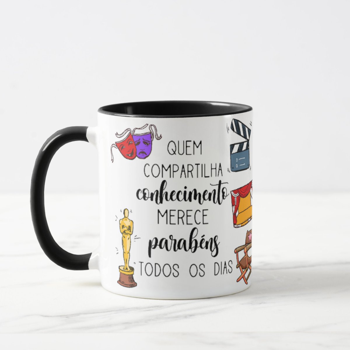 Caneca Professora de Teatro Dia dos Professores Presente Criativo Escola 🎭