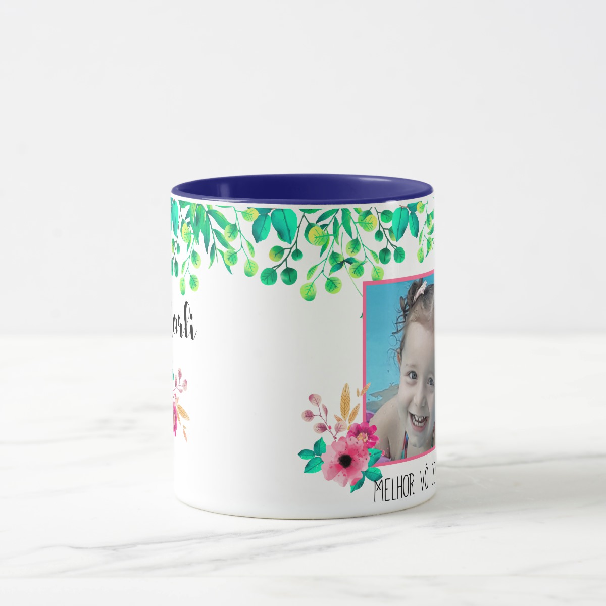 Caneca Personalizada com Foto Avó Presente Criativo Vó