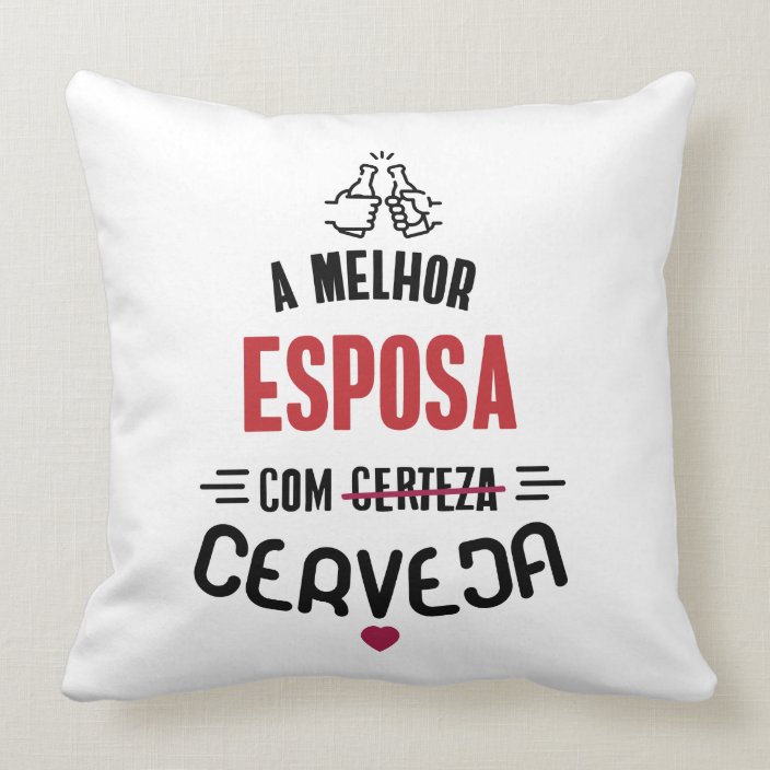  Almofada Esposa Presente Pronta Entrega