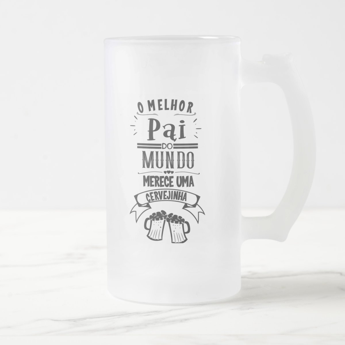 Copo Personalizada Chopp Cerveja Presente o Melhor Pai - Família (Pai)