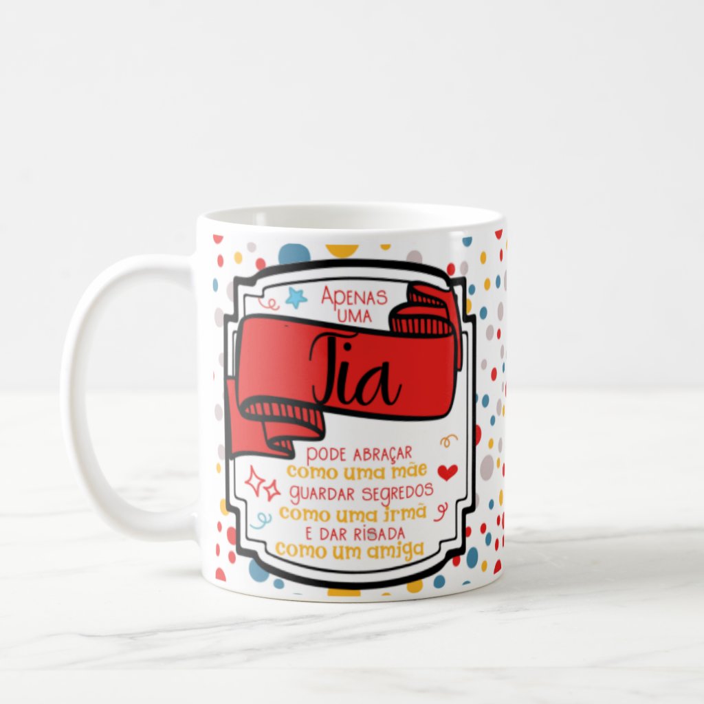 Caneca Personalizada Presente Criativo para Tia Especial