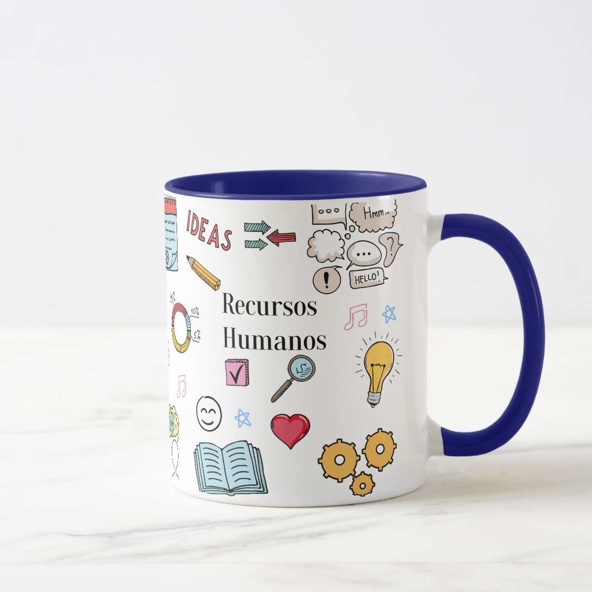 Caneca Personalizada Recursos Humanos Profissão RH com Avatar