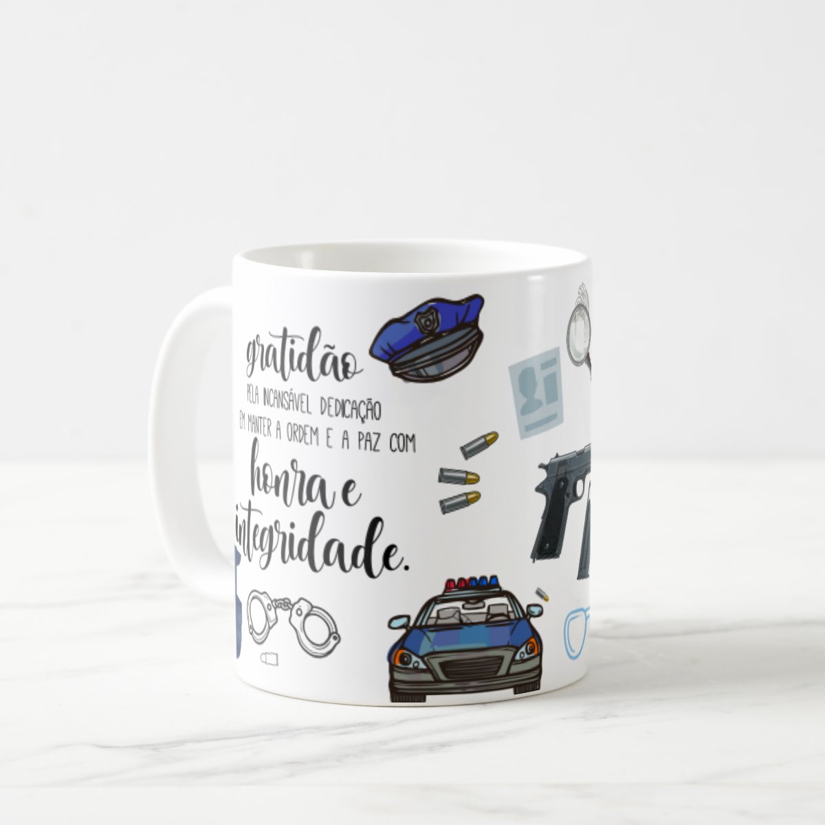 Caneca Profissão Presente Profissionais Polícia - Policial
