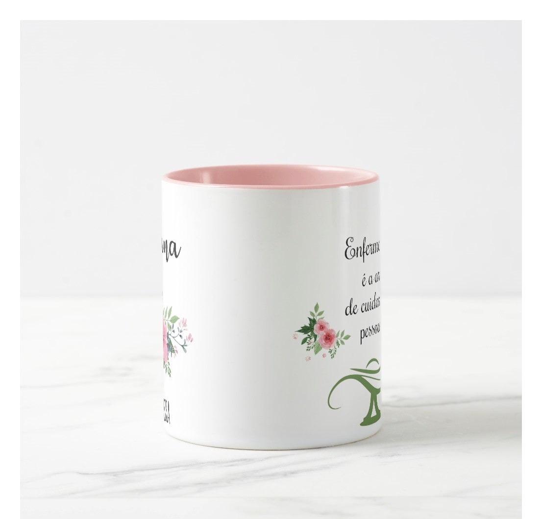 Caneca Personalizada Enfermagem Profissão Enfermeira