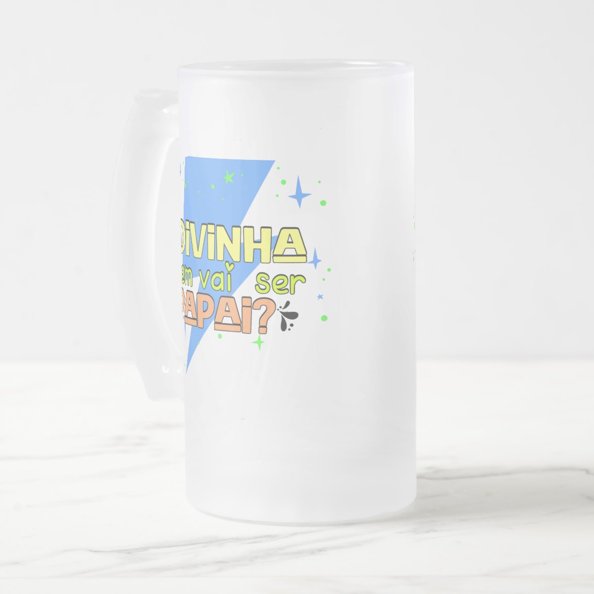 Copo de Cerveja Chopp Presente Adivinha Quem Vai Ser Papai