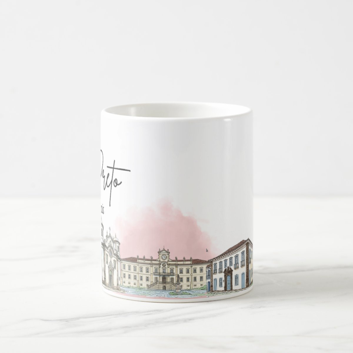 Caneca Personalizada Minas Gerais Lembrança Cidade Ouro Preto