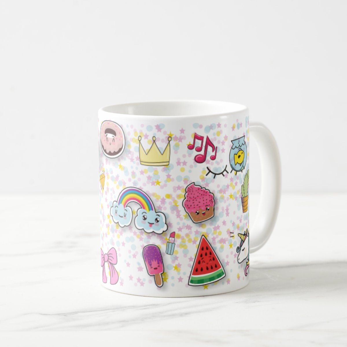 Caneca Infantil Unicórnio de Presente Criativo Menina Avatar