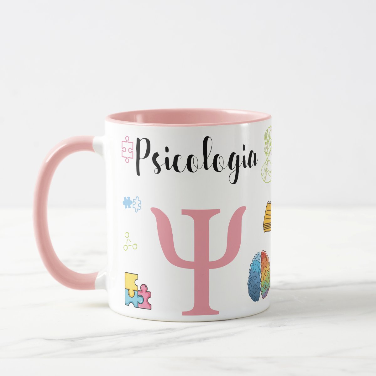 Caneca Personalizada Presente Profissão Psicologia Psicóloga