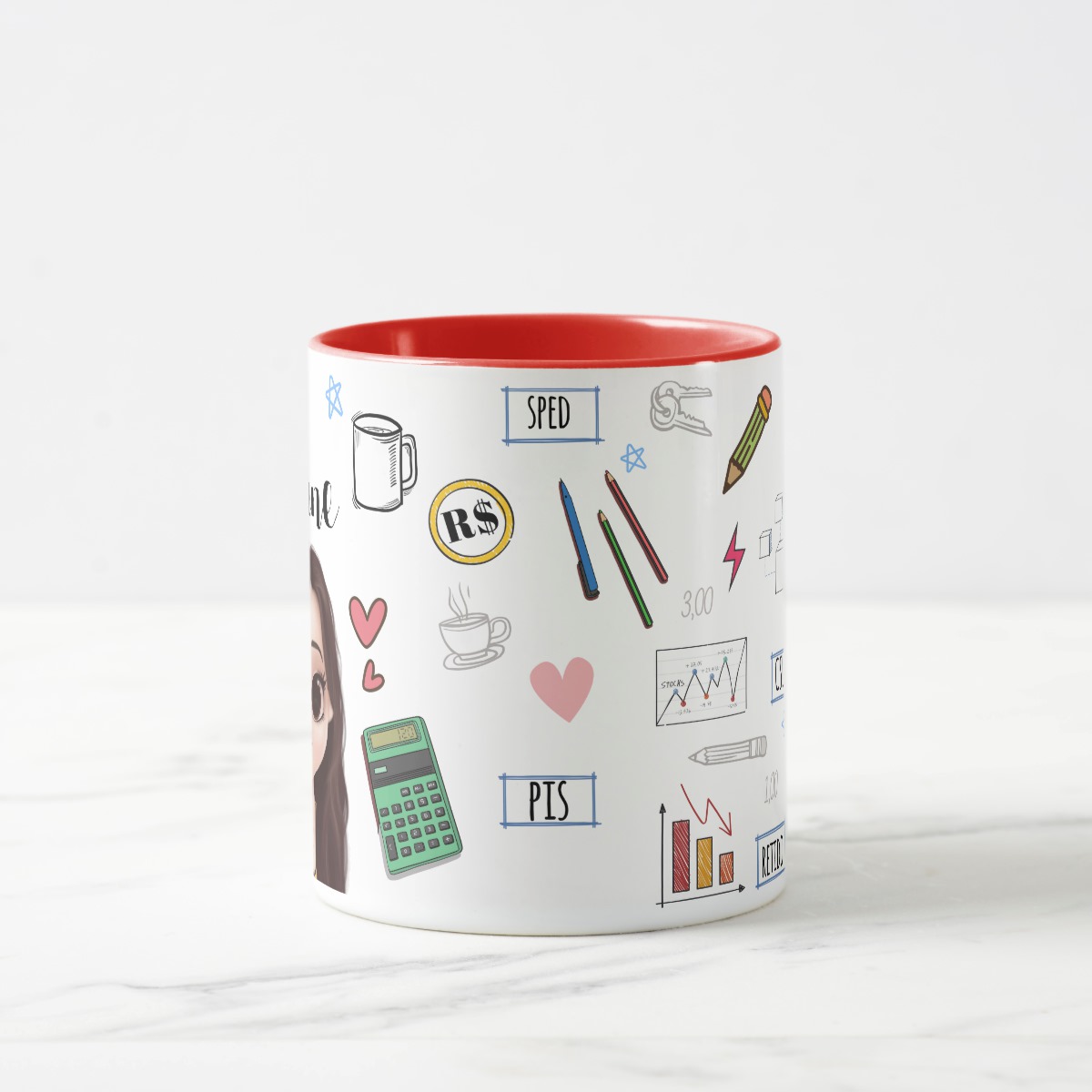Caneca Contabilidade Profissão Presente Criativo Contadora