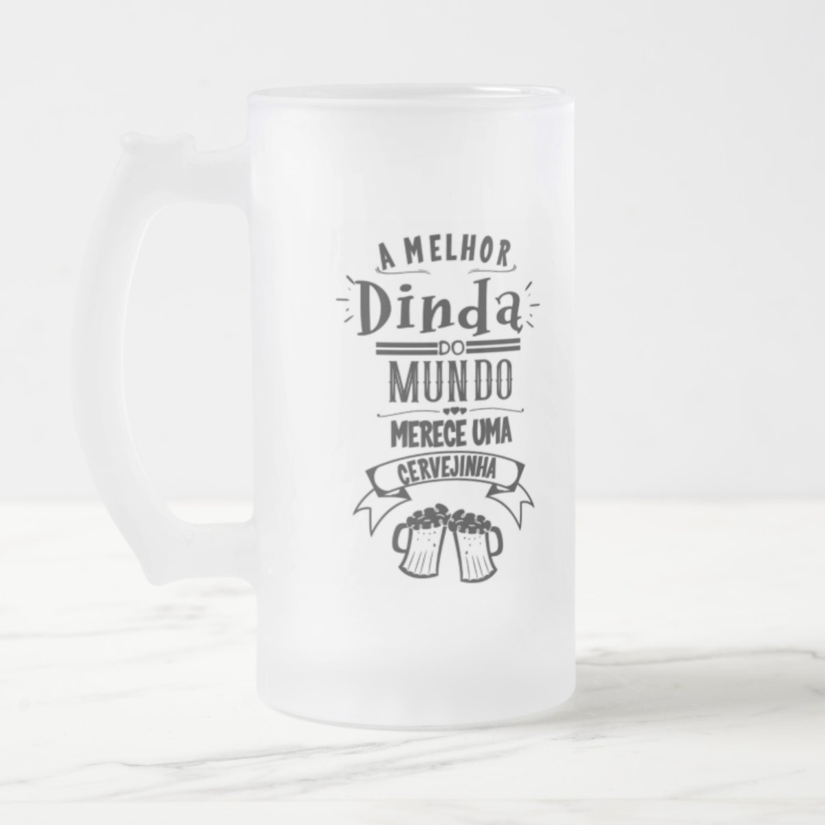 Copo Personalizado Cerveja Presente Melhor Madrinha Dinda