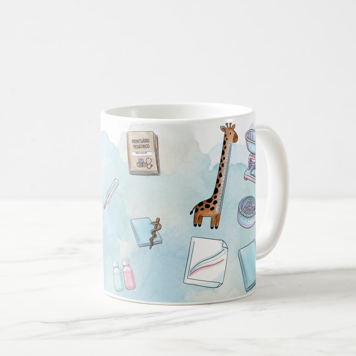 Caneca Medicina Pediatra Pronta Entrega Presente Médico Pediatria