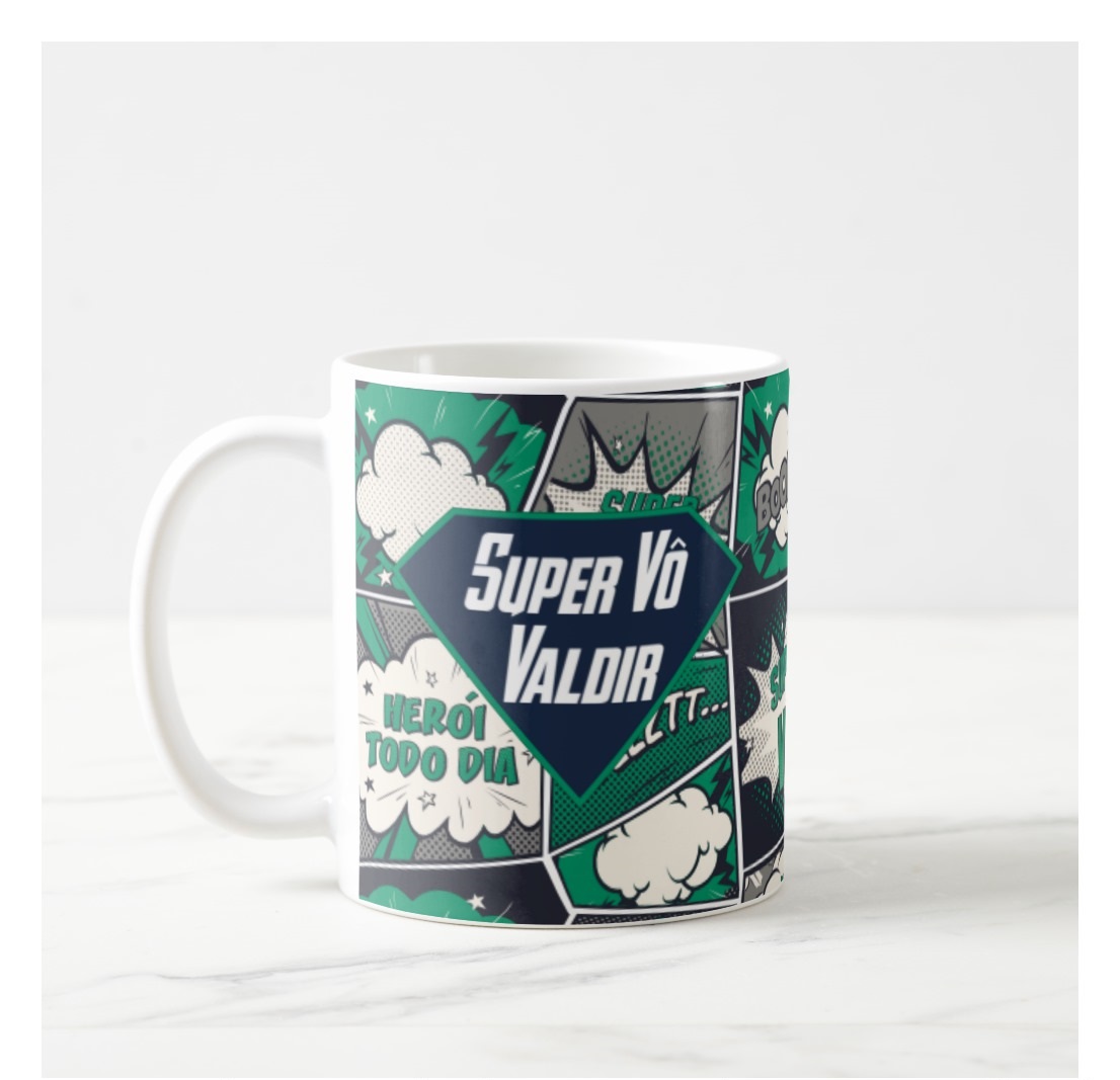 Caneca Super Avô Presente Criativo Super Herói Vovô Vô