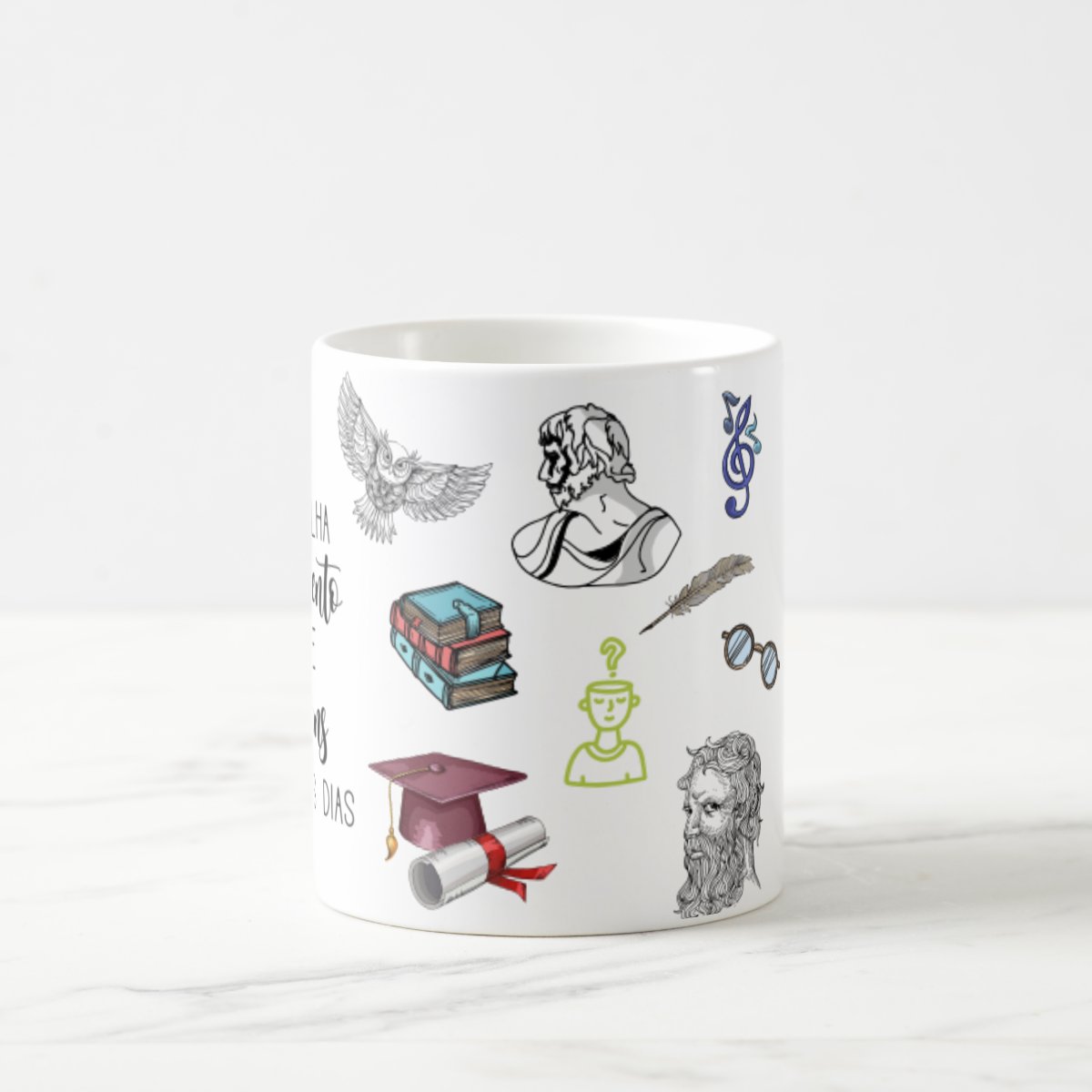 Caneca Presente Professor de Filosofia Pronta Entrega