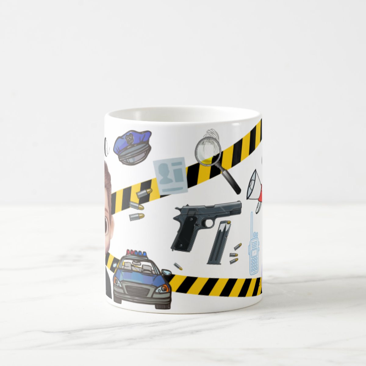 Caneca Personalizada Presente Criativo Policial