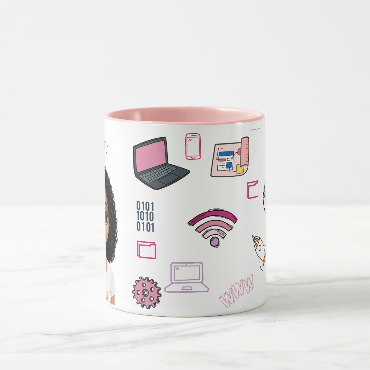 Caneca Feminina Presente Personalizado Profissão Ti