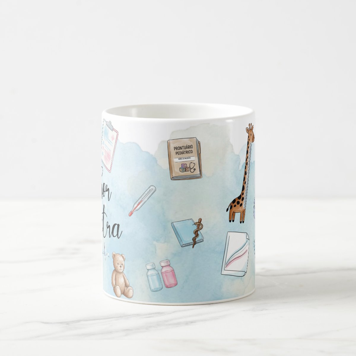 Caneca Medicina Pediatra Pronta Entrega Presente Médico Pediatria