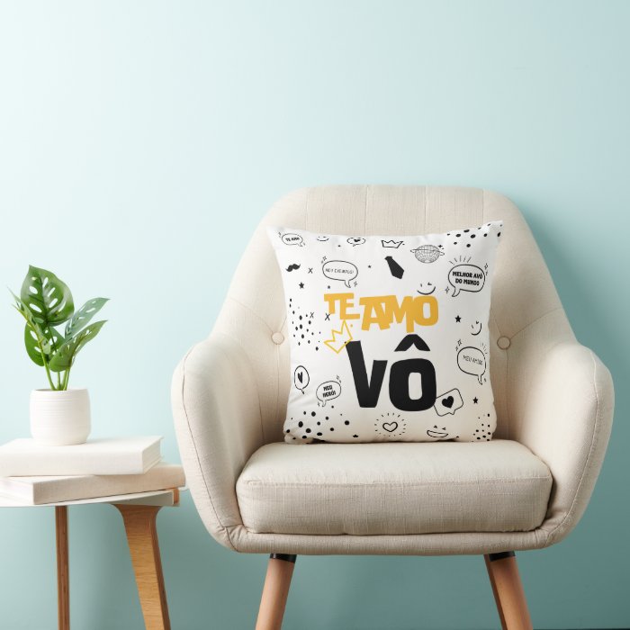 Almofada Decorativa Presente Especial Te Amo Vô Vovô - Família (Avó/Avô)