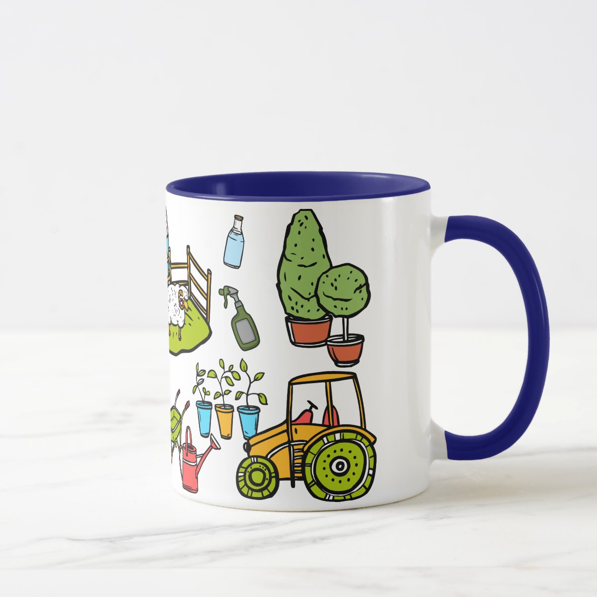 Caneca Personalizada Engenheiro Agrônomo com Avatar Azul