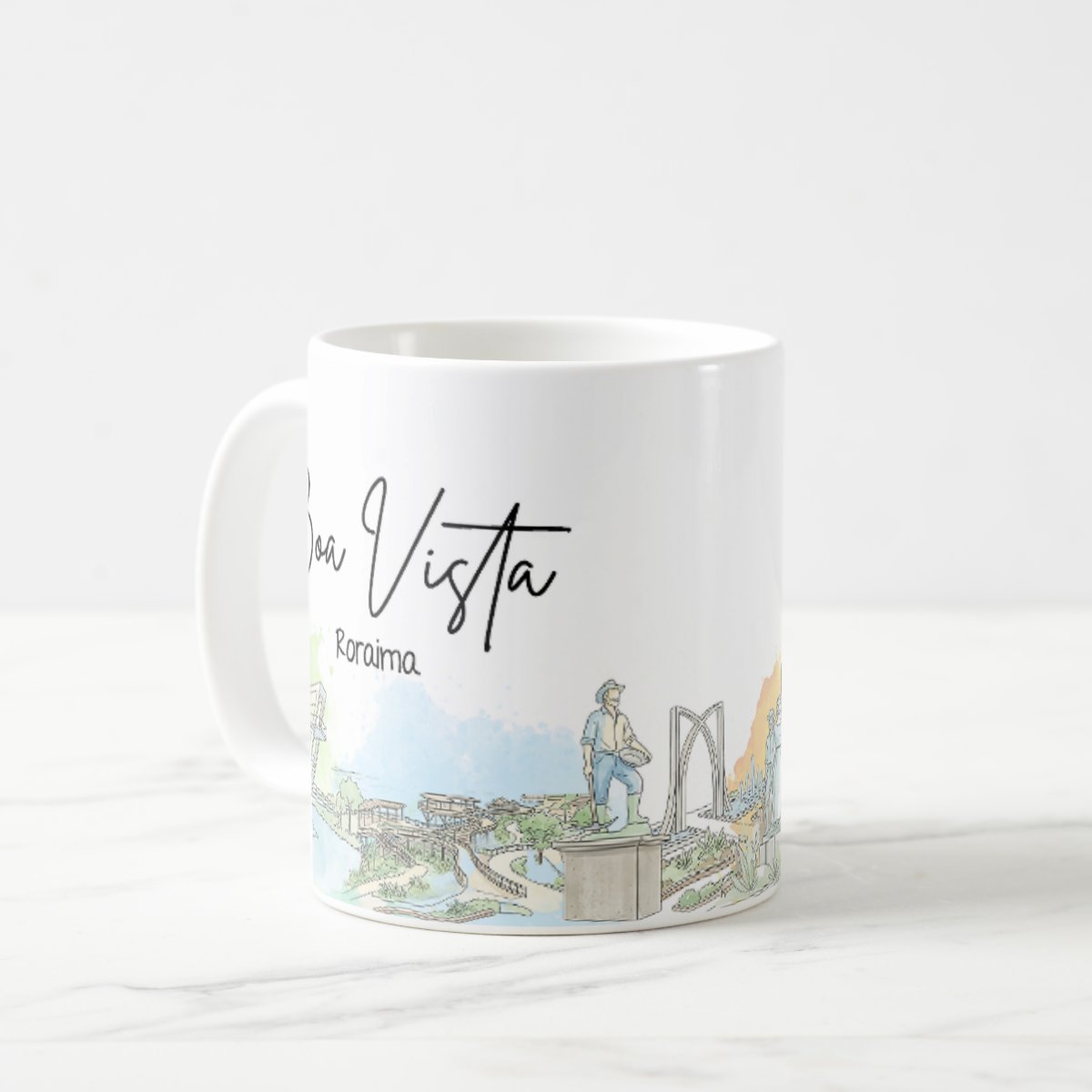 Caneca Personalizada Roraima Lembrança Cidade Boa Vista