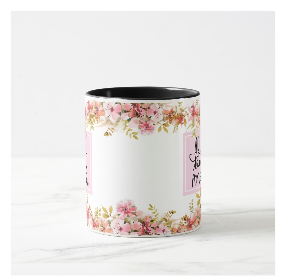 Caneca Personalizada Frase Aqui Tem Amor
