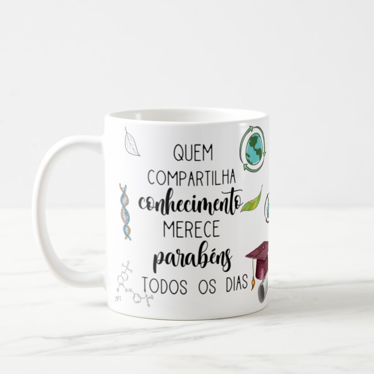 Caneca Presente Dia Dos Professores Professora Biologia