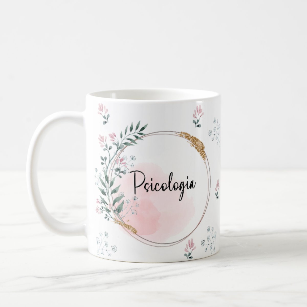 Caneca Feminina Delicada Presente Profissão Psicologia - Profissões (Psicólogo(a))