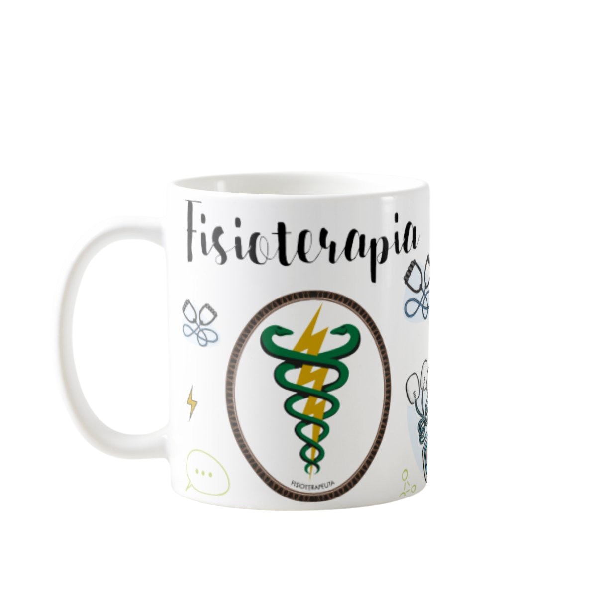Caneca Personalizada Presente Profissão Fisioterapia - Profissões (Fisioterapeuta)