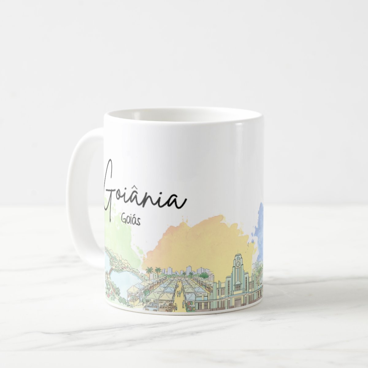 Caneca Personalizada Goias Lembrança Cidade Goiânia