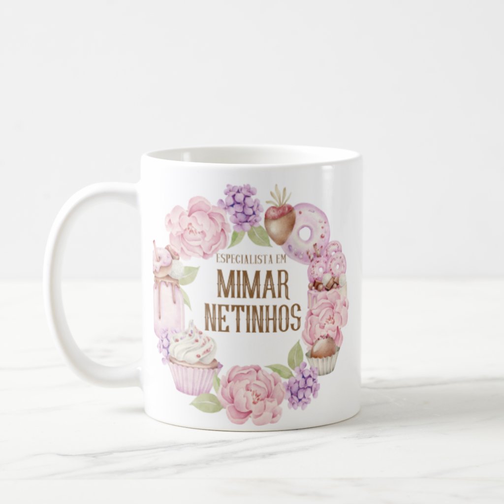 Caneca Presente Criativo Netos Avó Especial Dia dos Vovós