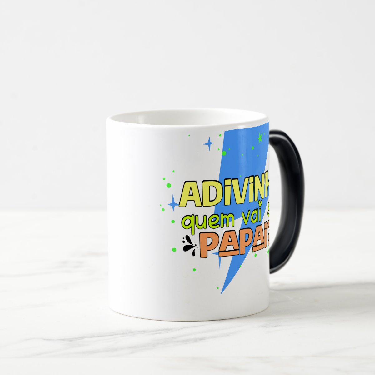 Caneca Mágica Presente para Anunciar Gravidez Vou Ser Papai