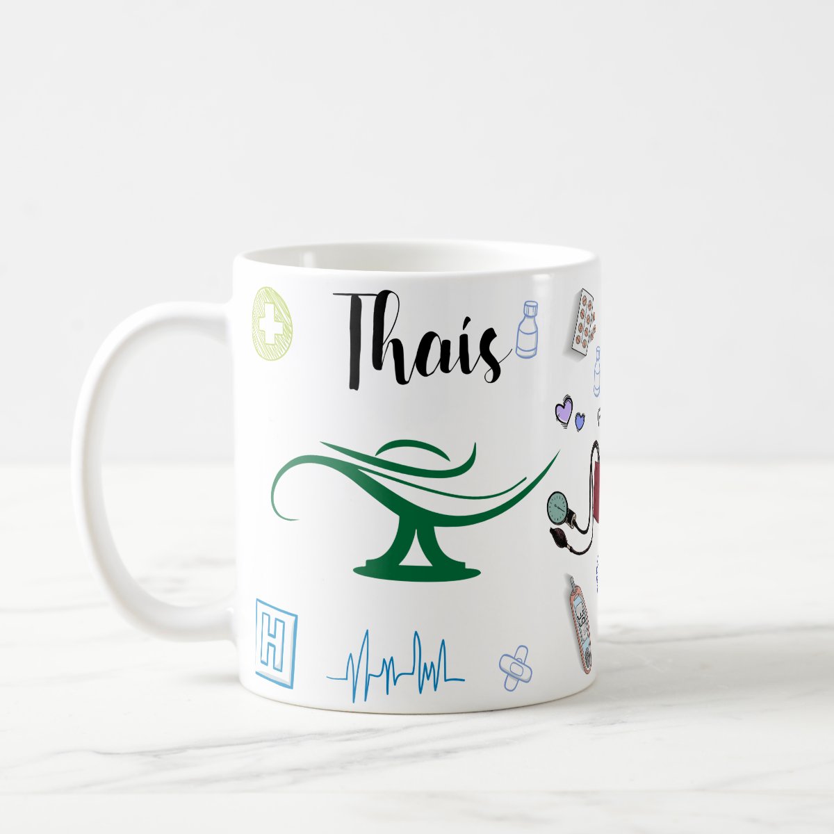 Caneca Profissão Enfermagem Presente Criativo Enfermeira - Profissões (Enfermeiro(a))