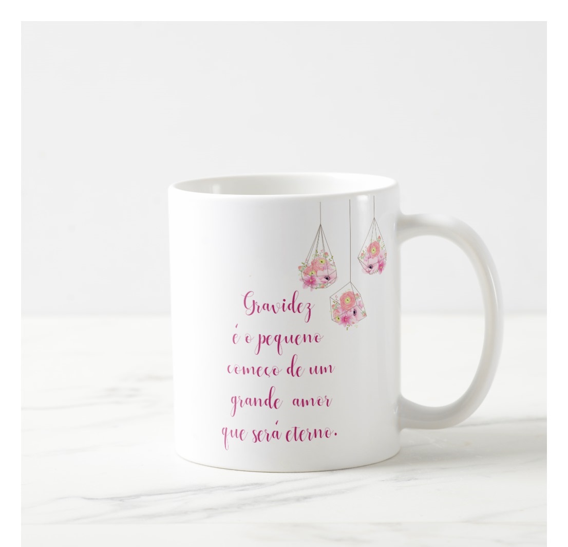 Caneca Personalizada Gestante Presente Amiga Grávida