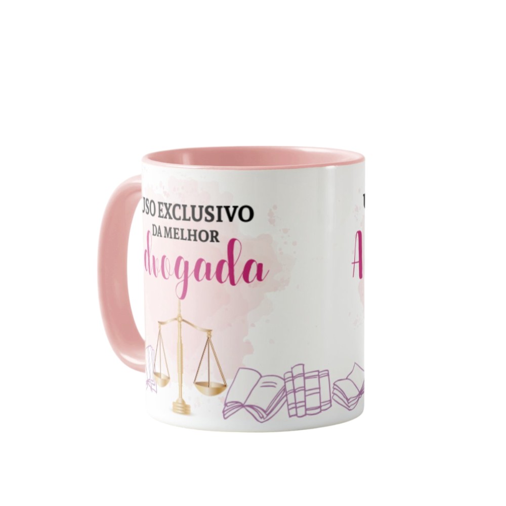 Caneca Direito Presente Profissão Melhor Advogada Especial
