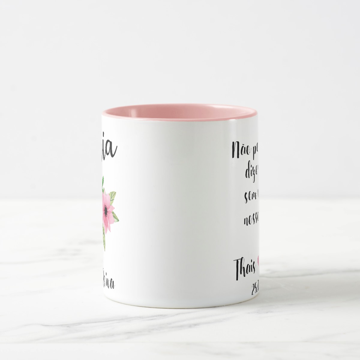 Caneca Presente Avó da Noiva Lembrança Casamento com Nomes