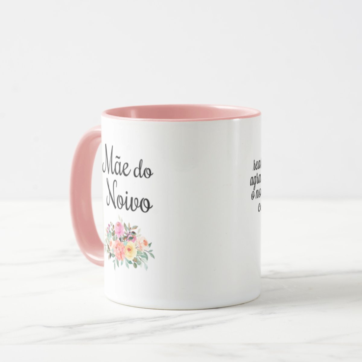 Caneca Casamento Mãe Presente Personalizada Com Nome
