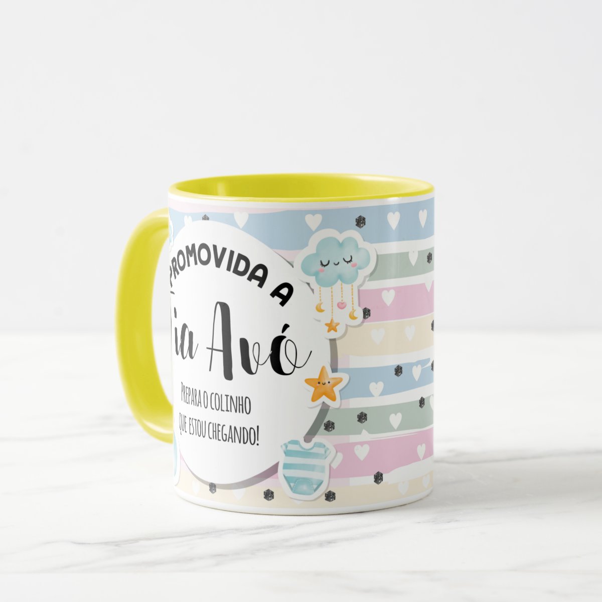 Caneca Anunciar Grávidez Tia Avó Presente Pronta Entrega