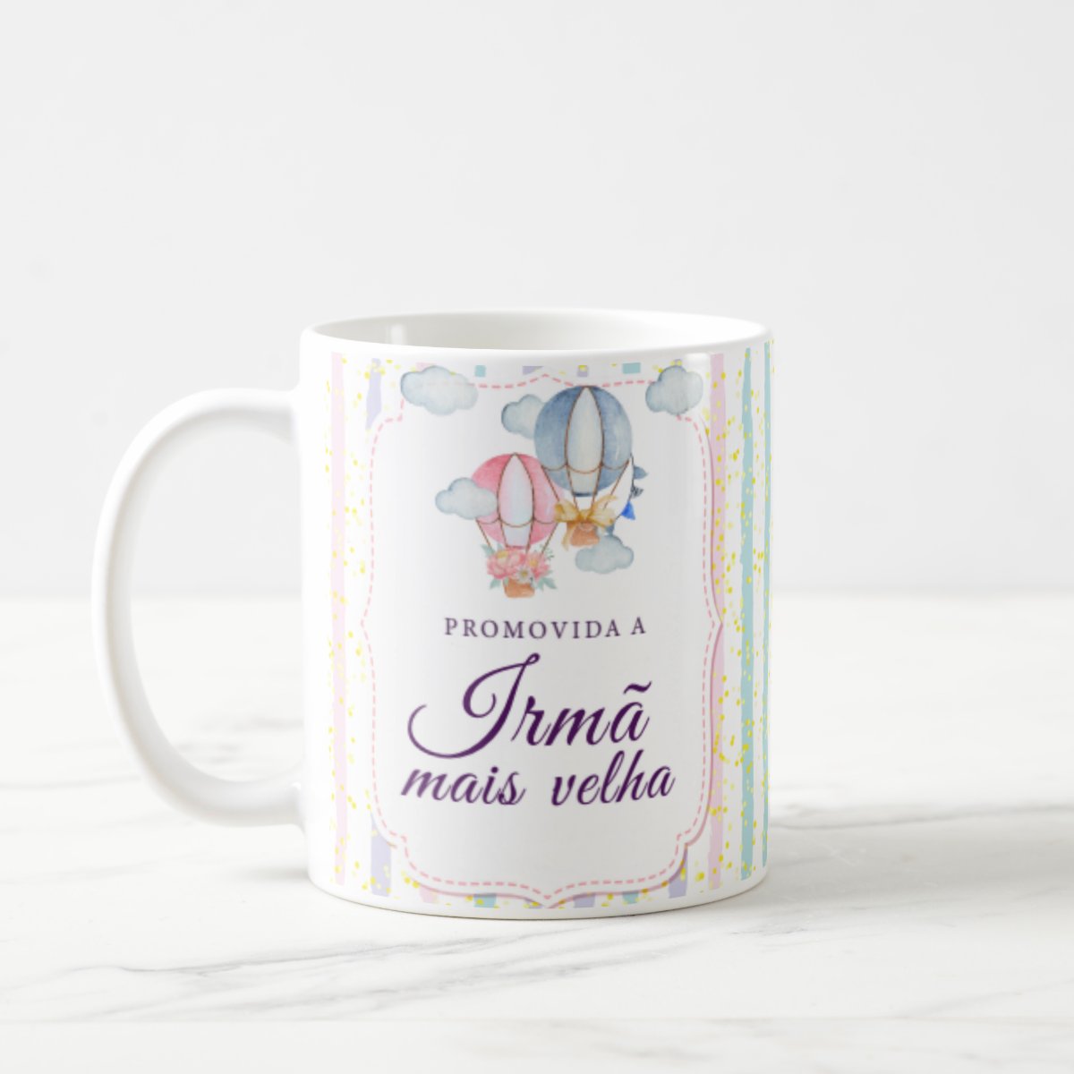 Caneca Personalizada Promovida A Irmã Mais Velha