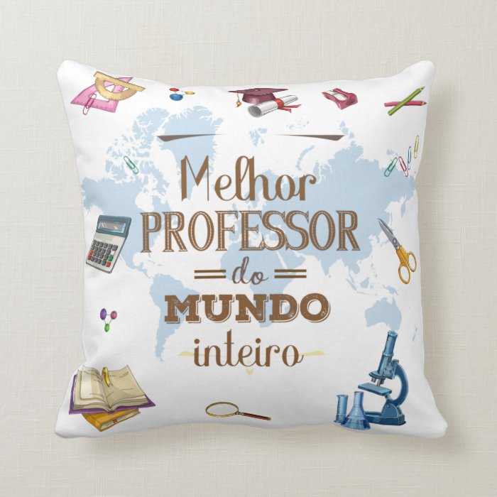 Almofada Personalizada Dia Dos Professores Melhor Professor - Dia dos Professores (Professor(a))