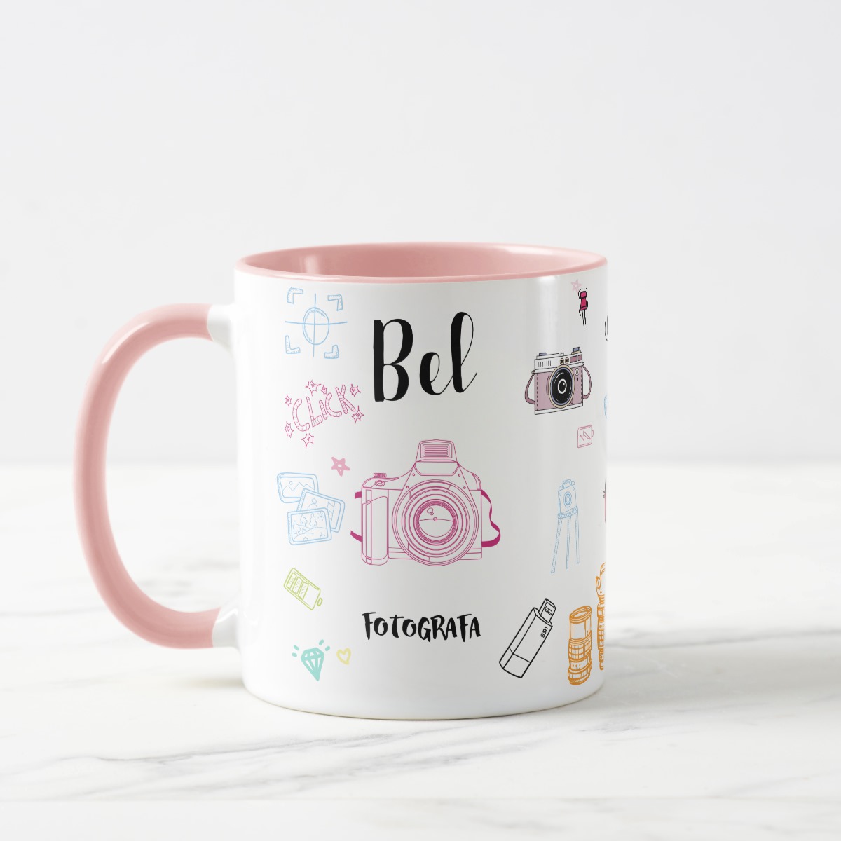 Caneca Profissão Fotografia Presente Criativo Fotógrafa - Profissões (Fotógrafo(a))