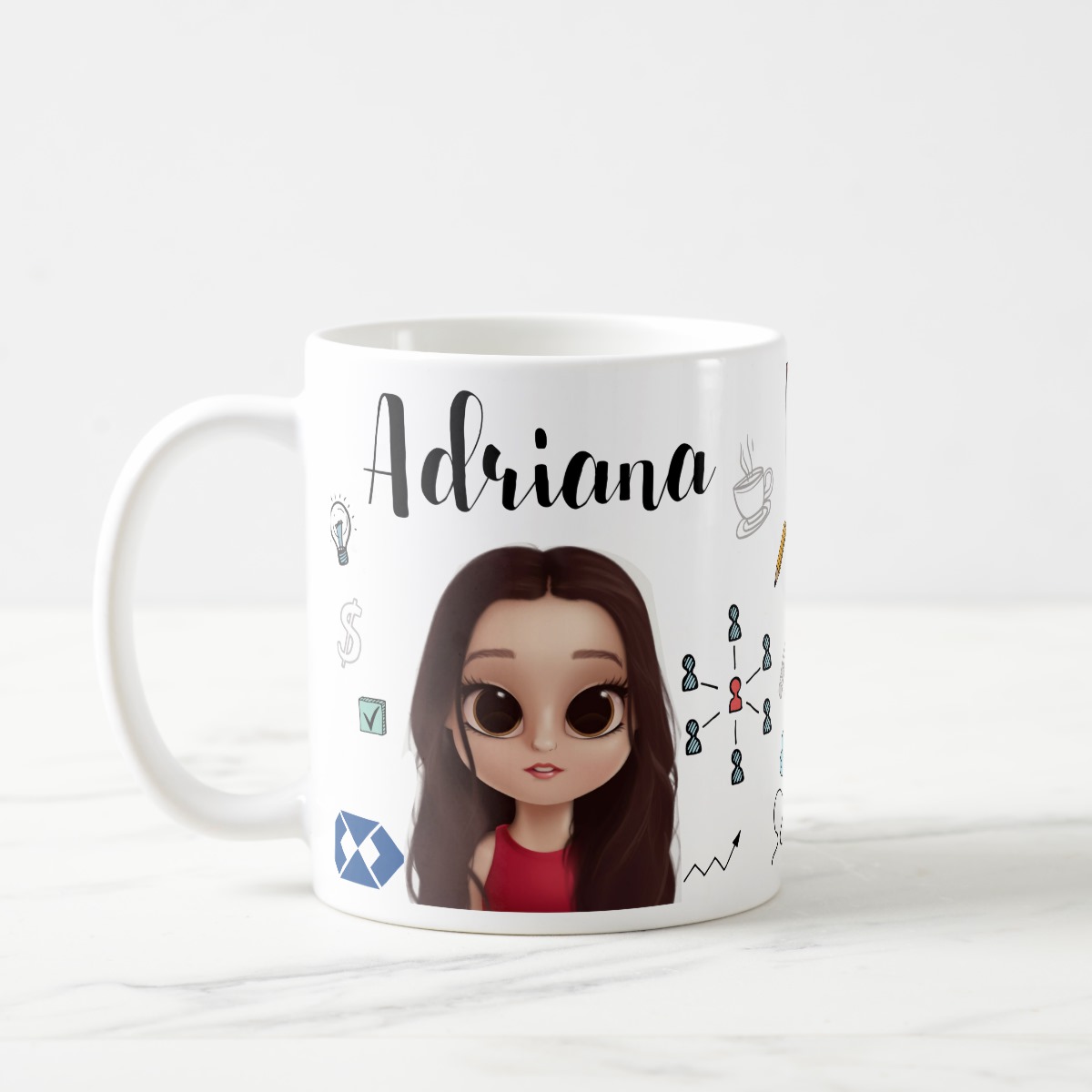 Caneca Profissão Administração Administradora Personalizada - Profissões (Administrador(a))