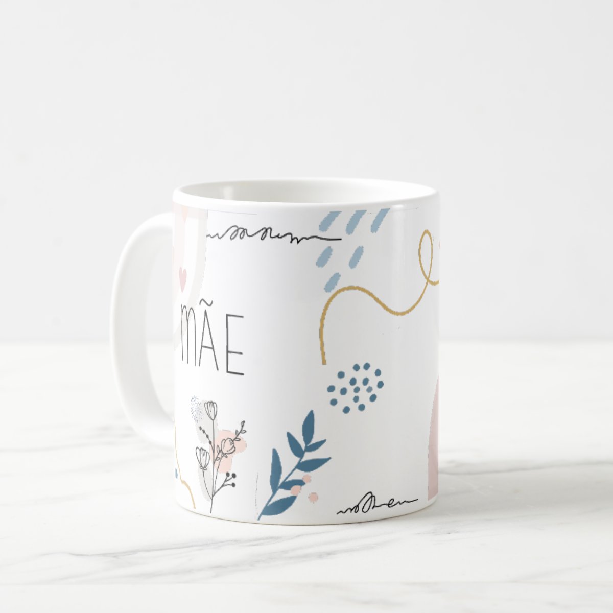 Caneca Feminina para Mãe Presente Minimalista Dia das Mães
