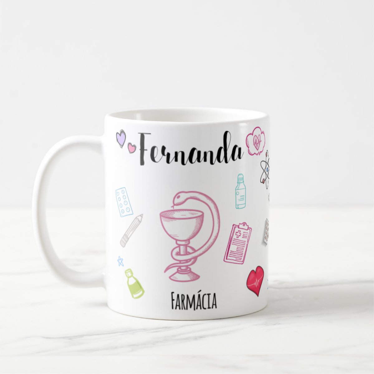 Caneca Personalizada Farmácia Profissão Farmacêutica