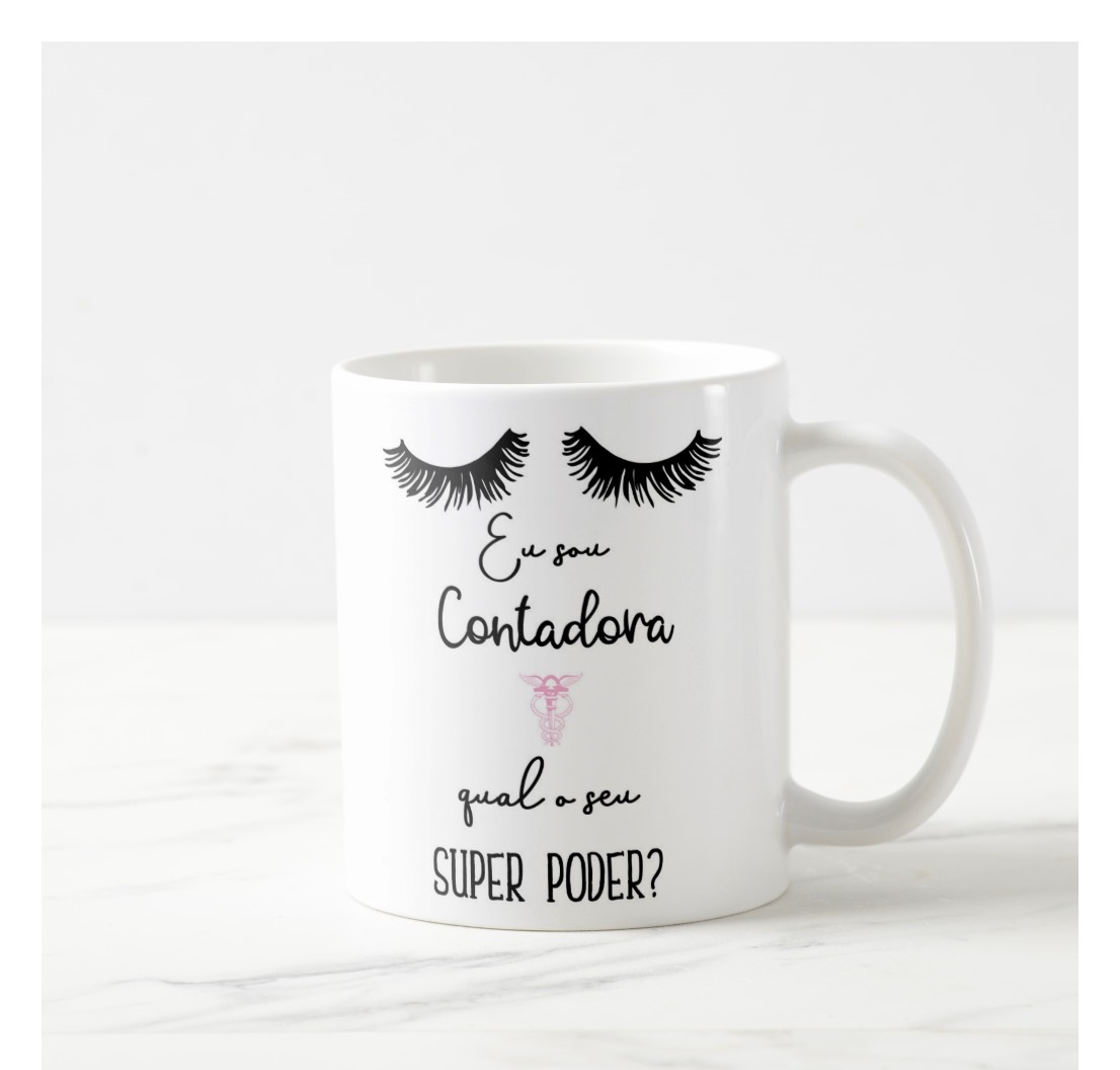 Caneca Profissão Contabilidade Presente Personalizada Com Nome - Profissões (Contabilidade)