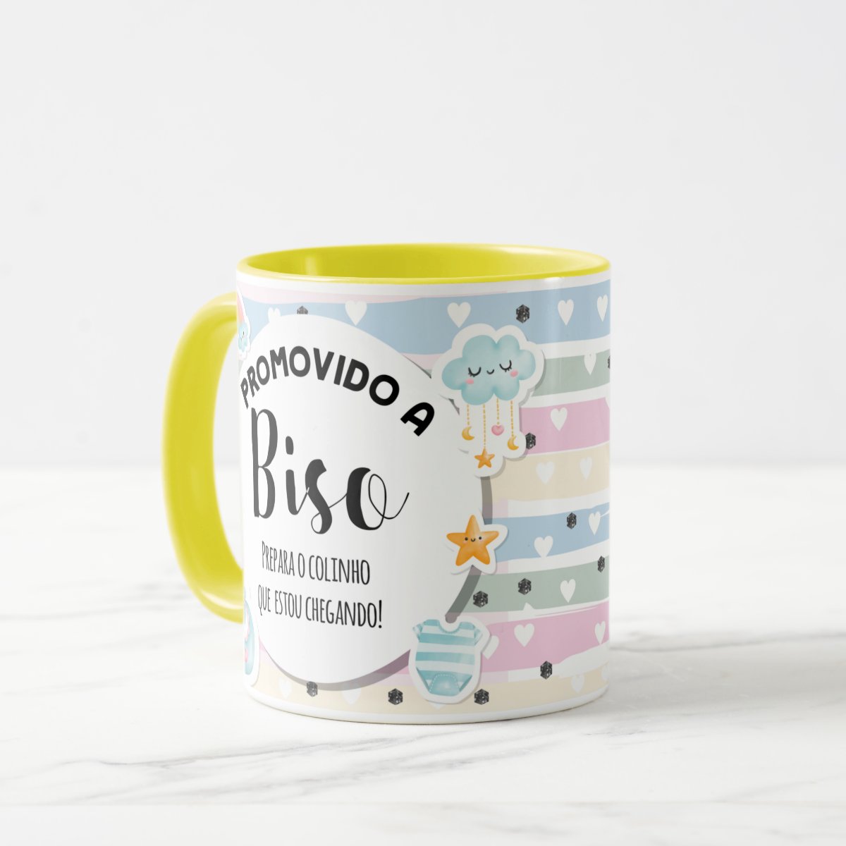 Caneca Personalizada Anúncio de Gravidez Gestação Bisavô