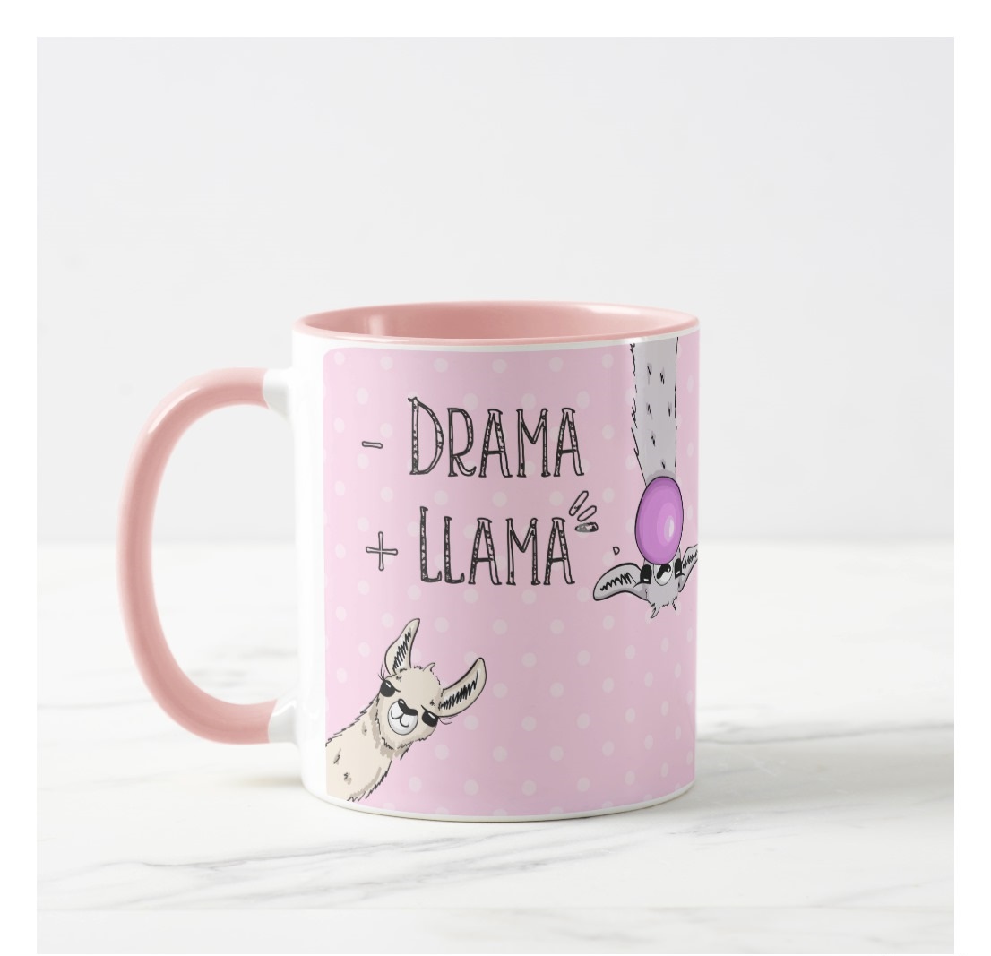 Caneca Personalizada e Divertida com Frase Menos Drama Lhama - Outros (Menos Drama Lhama)