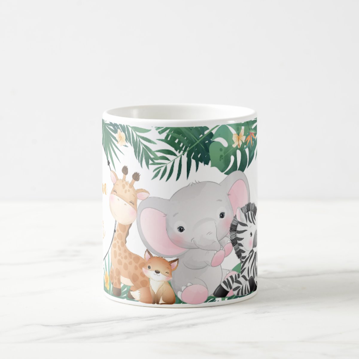 Caneca Lembrança Aniversário Nascimento Safari para Vovô Avô